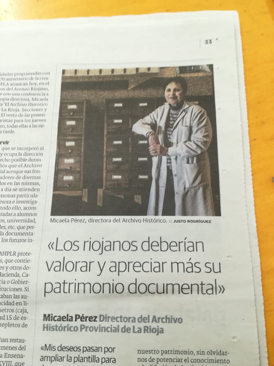 El Archivo Histórico Provincial de La Rioja cumple 70 años. Lee el amplio reportaje y la entrevista con su directora, Micaela Pérez, en Diario La Rioja