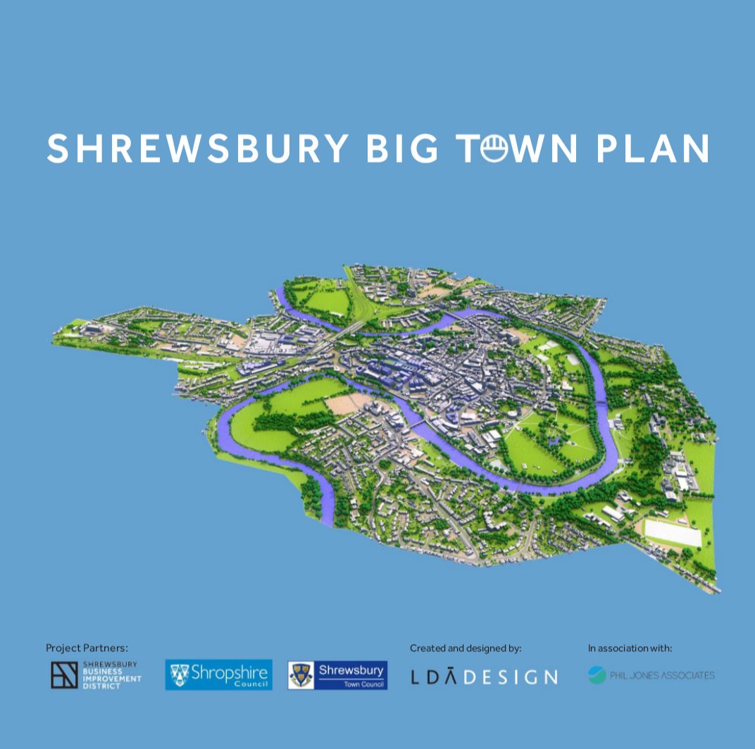 bigtownplan's tweet photo. See our collective vision for Shrewsbury co-created by @ShrewsburyTC @ShropCouncil @ShrewsburyBID @LDADesign 👇 https://t.co/9WnciSueAy https://t.co/1N7VJZcyYZ