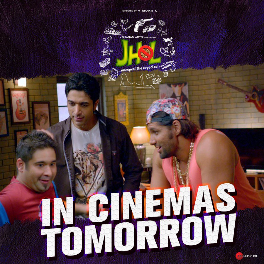 JholMovie's tweet photo. The biggest comedy entertainer of the year is here! #Jhol releases tomorrow.

#VikKhanna @Manisharkelkar @RaashulTandon @chetan_hansraj #AlishaFarrer #RakeshThareja @ZeeMusicCompany https://t.co/hmFfPHJNIo