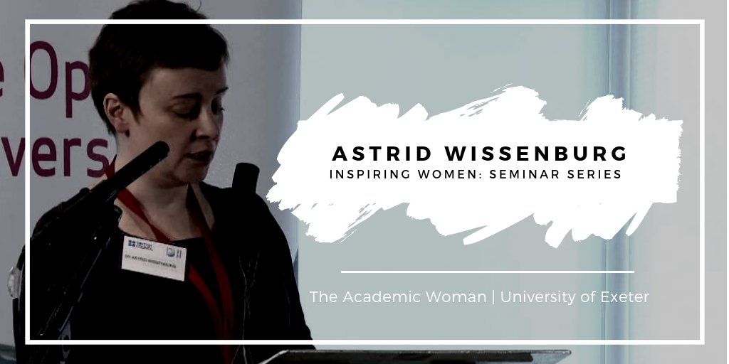 Join us from 12-1pm on the 20th Feb for the next #InspiringWomen  seminar! Book your free ticket to hear @AWissenburg from @UniofExeter  talk about her journey in academia at  eventbrite.co.uk/e/inspiring-wo… @ExeterDoctoral @UofE_Research @EqualityUoE @GSI_Exeter @UofEBusiness @UofESSIS