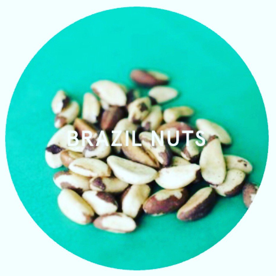 Brazil nuts are the No.1 food source for selenium and just one to two nuts a day is all you need to maintain healthy levels in the body. Selenium has antioxidant properties helping prevent cellular damage and lower inflammation. It's also helps lift mood and prevents depression.