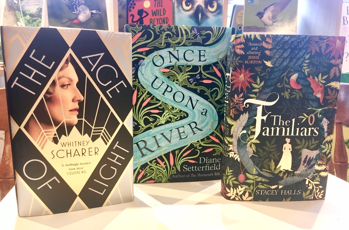 Favourite month this year so far! Look at these beautiful books!! 😍😍 #TheAgeOfLight #OnceUponARiver #TheFamiliars