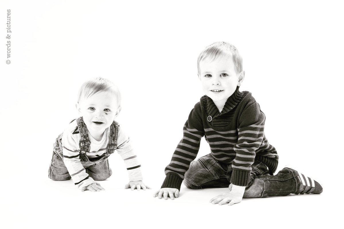 A picture of the boys for his birthday! These brothers have made their dad’s day... and they didn’t even have to sit together!