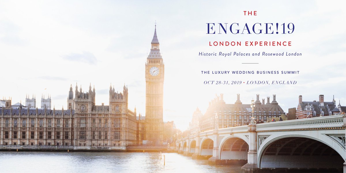 Announcing The #Engage19 London Experience October 28-31st, 2019! Presented by the Historic Royal Palaces (@hrp_events), @rosewoodlondon &amp; in collaboration with @sarahhaywoodweddings! 🇬🇧 Registration is limited and opens soon at engagesummits.com