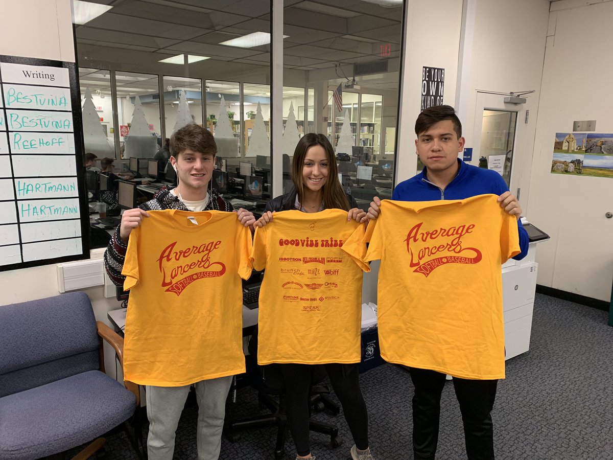 LPLancersBB's tweet photo. Dodgeball shirts are in!  East campus captains can pick them up in the main office before the end of the day. West campus captains can stop by room 210! Wear them to school tomorrow!  Thanks to all of our sponsors!  Go Lancers! https://t.co/Ob8ZrbsYyF
