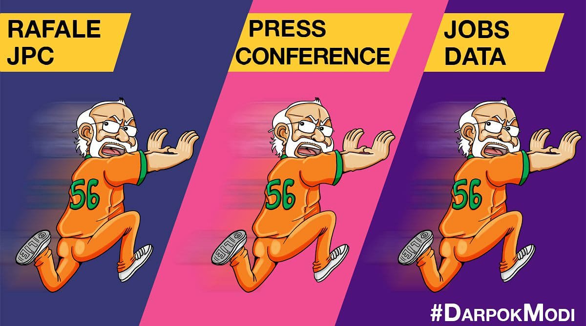AGMPalackalody's tweet photo. CP @RahulGandhi rightfully pointed out earlier today that PM Modi is a coward (darpok) and runs away from two way communication, be it press conferences or interaction with the people of India.
#DarpokModi #CharSoBeesSarkar #CharSoBeesGang #CharSoBees #420Sarkar #420Gang https://t.co/g3eXEXpP7k