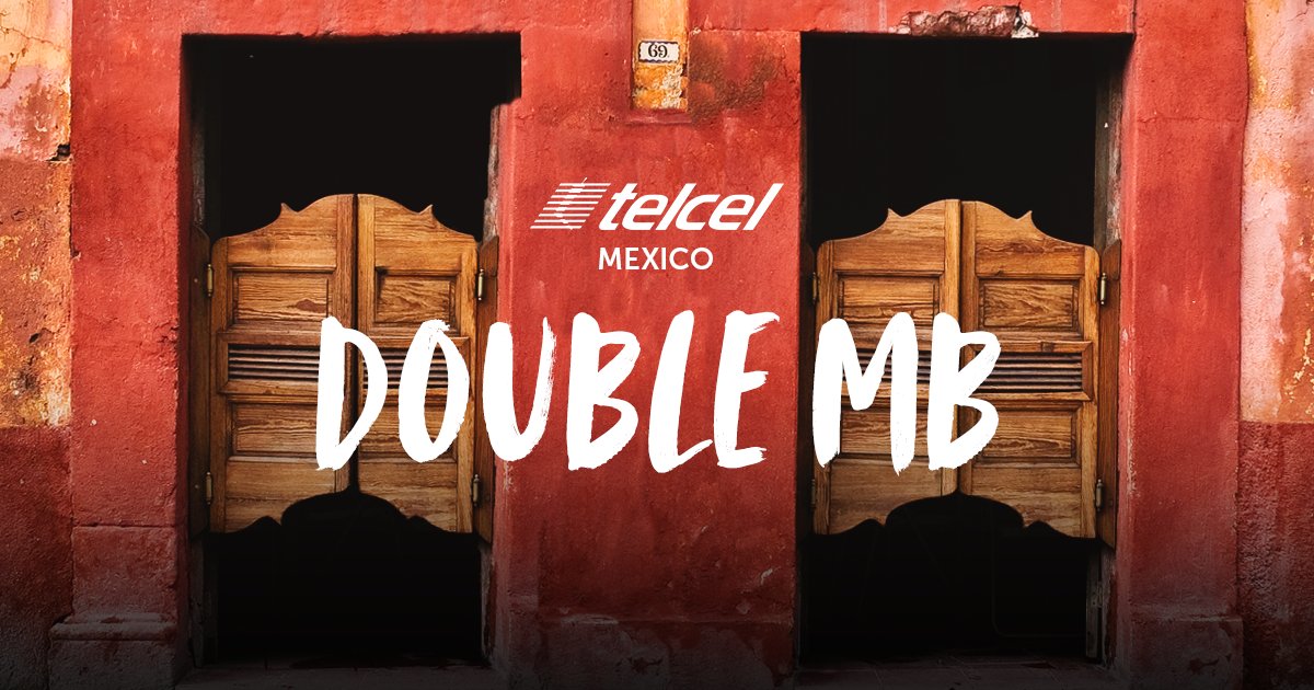 topupcom's tweet photo. Telcel Mexico launched the DOUBLE MB on top-ups Amigo Sin Limite from MXN $150 and up. Follow the link for more details: https://t.co/fOjeHcUkUf
#amigosinlimite #promotion #telcel #mexico #mexicanas https://t.co/WeeeQ4I8H7