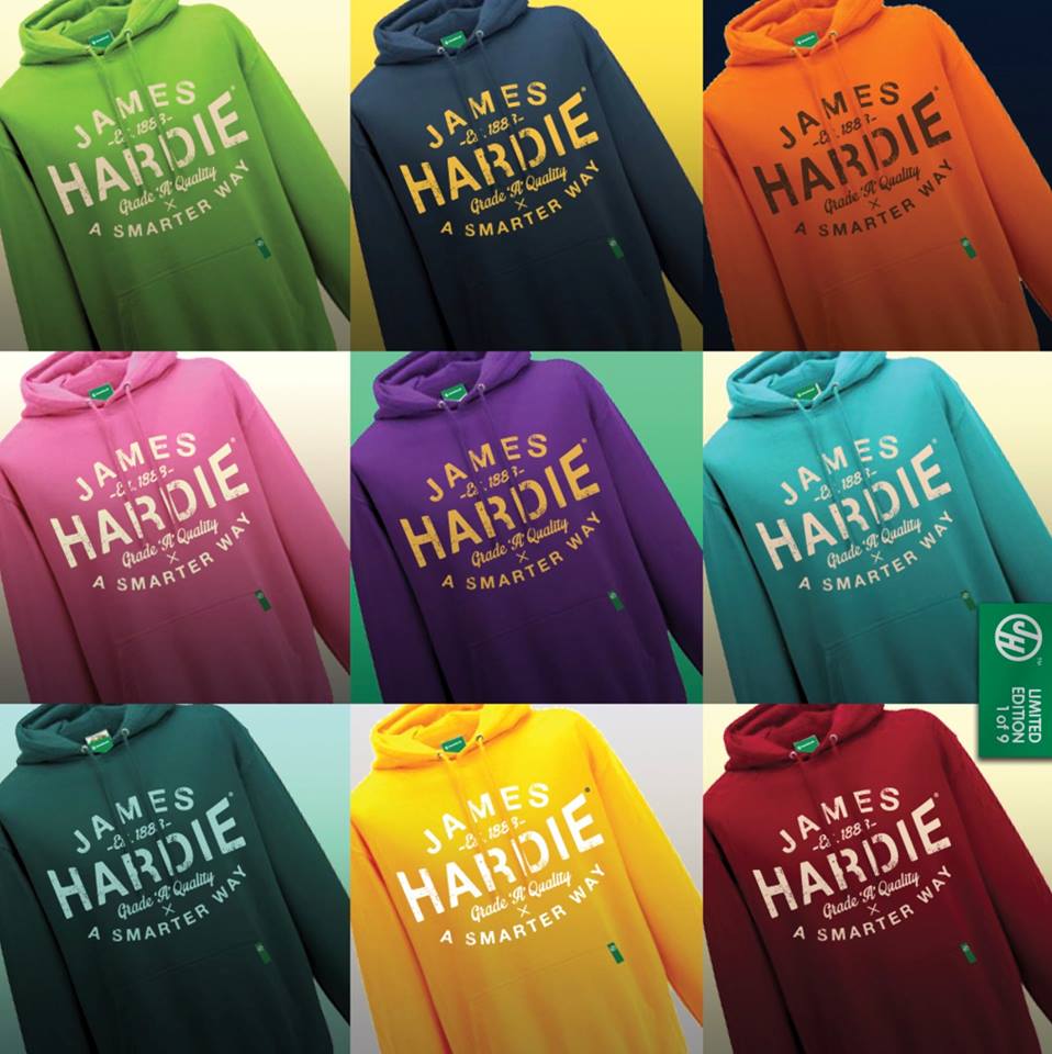 No matter how much you love your job, working at the weekend is always a chore! Send us a snap of you working on your #JamesHardie project this weekend and we'll pick one lucky winner to receive a Hardie hoody!