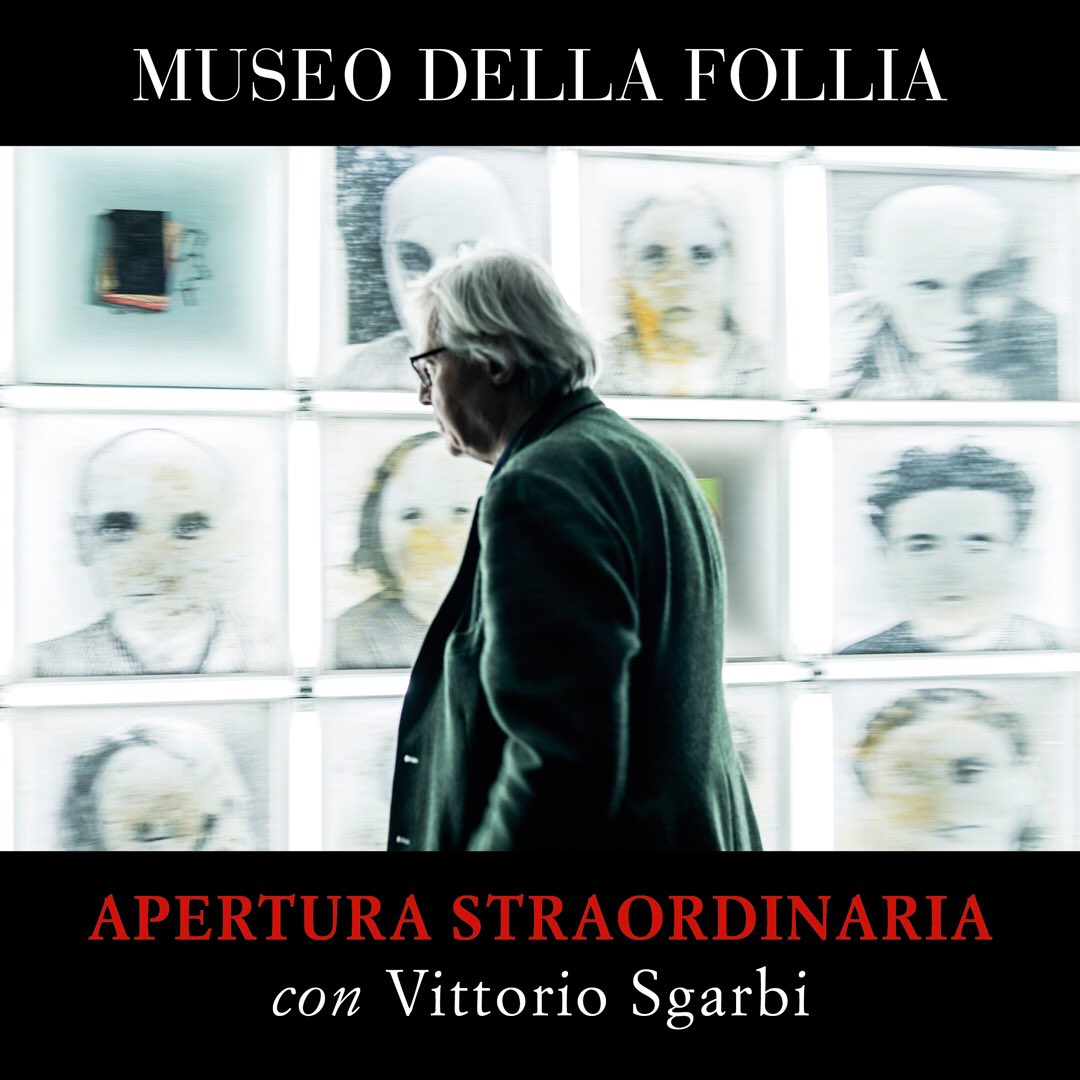 MuseoFollia's tweet photo. Il 26 febbraio 2019 inaugura il Museo della Follia a #Lucca, presso la Cavallerizza, in Piazzale Verdi. Dalle 15:00 alle 19:00 apertura in anteprima della mostra con la presenza del curatore @VittorioSgarbi. Per prenotazioni 333 8771713. @contemplazioni #vittoriosgarbi https://t.co/mMHVOM98Lv