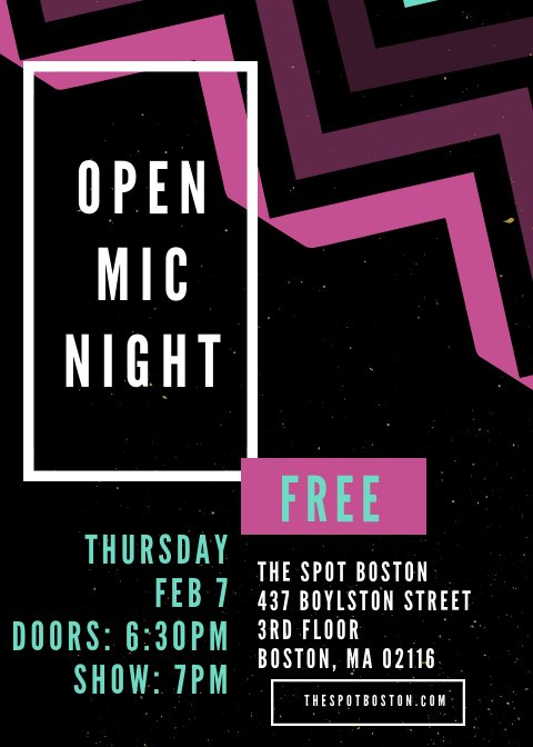 TheSpotBoston's tweet photo. TONIGHT!! 

DOORS AT 6:30PM // FUN STARTS AT 7PM! https://t.co/MrF3t16Goa