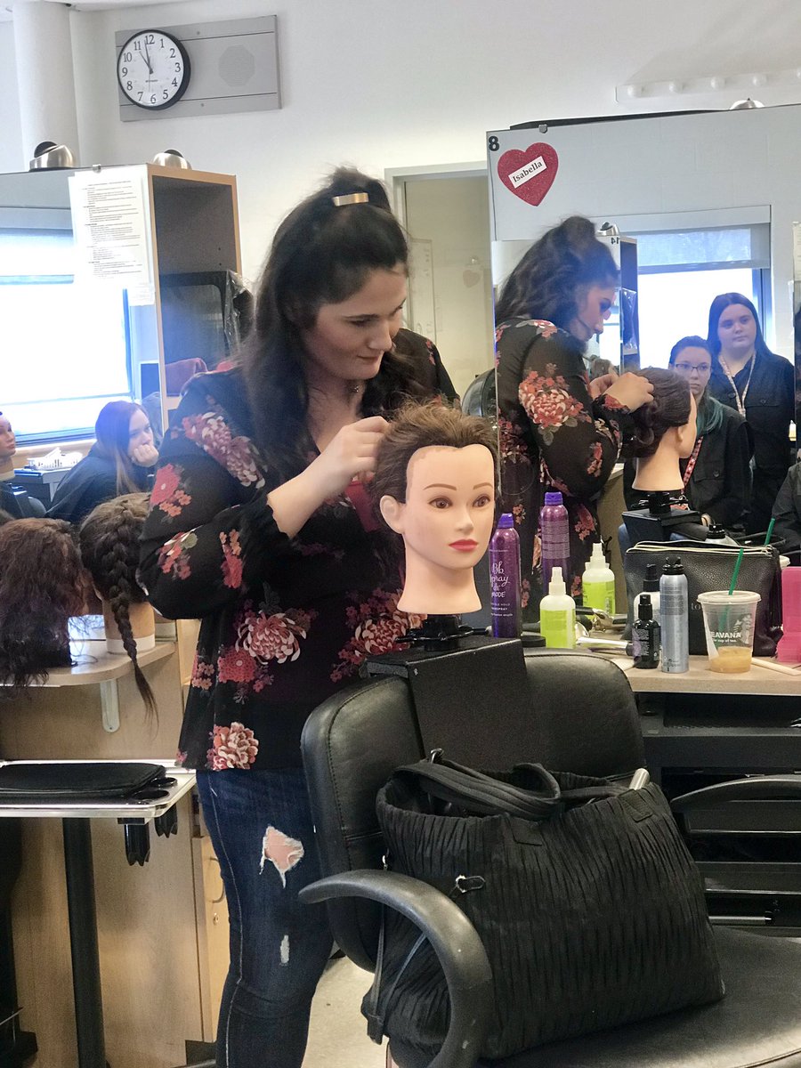 AbbottHair's tweet photo. A big thank you to Stephanie and Jordan from Joe’s Spa for the awesome up-styling class! @HenryAbbottTech https://t.co/r2QMBTwdao