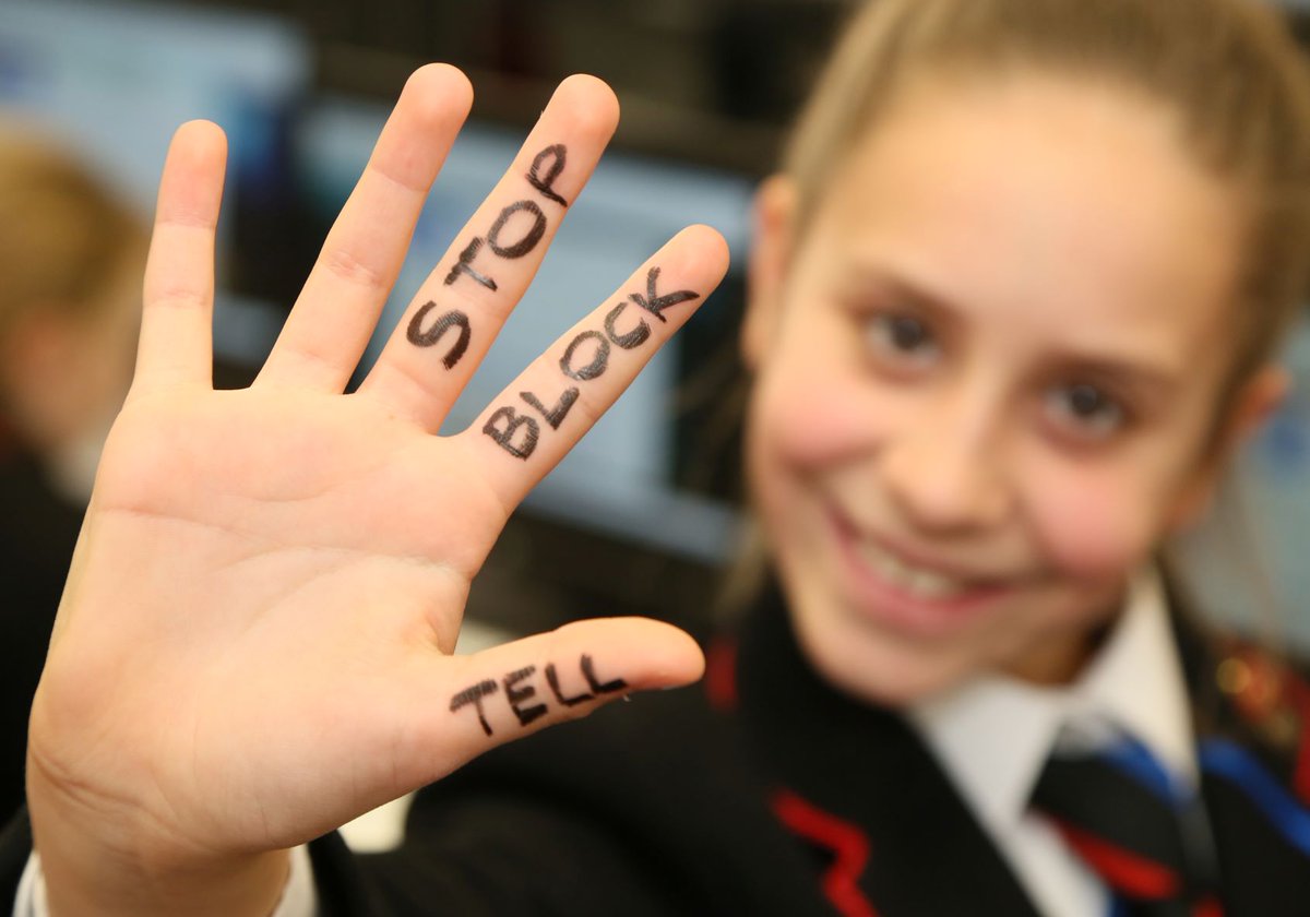 pgs_junior's tweet image. Important messages being learned during  Internet Safety Week #stopblocktell #staysafeonline