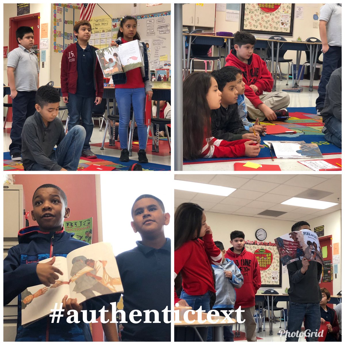 MarichuDTimaan's tweet photo. When you watch a teacher and her students use authentic text to learn THEME! #happyclass #engagedinreading #Litby3 @ShermanES1 @HISDElemReading @HISDLiteracyBy3 @TorryeH https://t.co/GthqAw1Y41