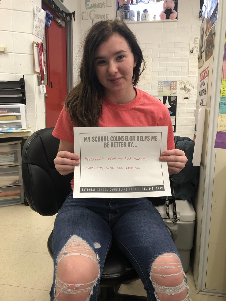 STCAdviser's tweet photo. We love our counselors @StClairR13 High School! Thank you for everything you do for our school. #NSCW2019 #NationalSchoolCounselingWeek @StCR13Principal @HRDLClick https://t.co/gK8VfqQg4S