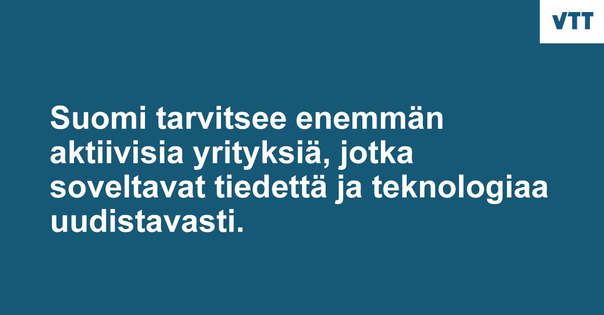 On vain kolme tapaa kasvaa: Halpa työvoima tai valtavat luonnonvarat tai innovaatiot ja osaaminen. Mikä on Suomen tie? <a href="/ahavasara/">Antti Vasara</a> <a href="/katri_kallio/">Katri Kallio</a>  #tutkimus #techdayfi #vaalit2019 #VTTbeyondtheobvious bit.ly/2SjKnYt