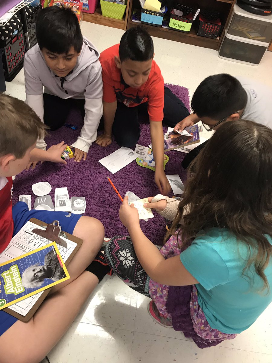 AllyEnglish2's tweet photo. 4th graders using evidence and schema to form inferences to solve a Snow Day mystery. They worked individually with case files looking at pieces of evidence and then as a group they we were able put it all together. #cesadventuteawaits #CuringtonStrong https://t.co/9VfJZrVRXh