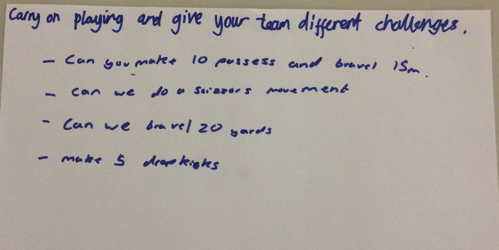 RFUCRCNorthants's tweet photo. If your team are struggling to score tries this Sunday, take this advice from the group of @northacad year 7 & 8 students @QKidsFirst @EnglandRugby @EngRugbySchools @RFU_GameDev #playercentred #playerchallenges #whatkidswant #keepthemengaged https://t.co/wb8pFIaDCn