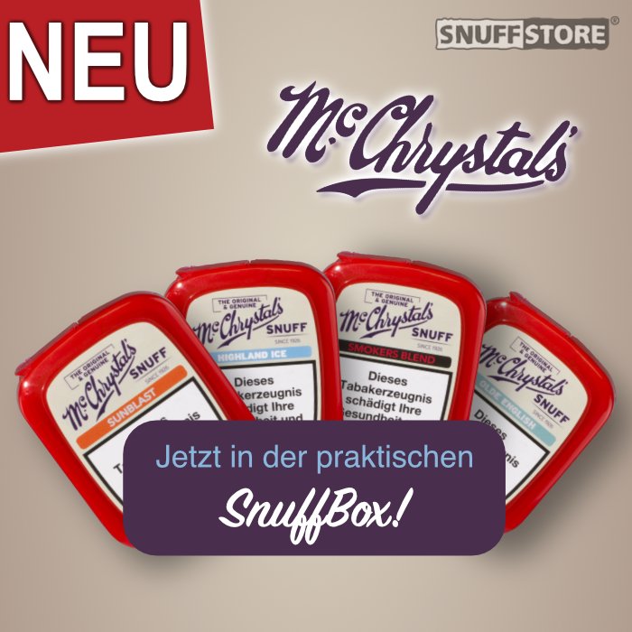 Snuffstore On Twitter Liebhaber Englischer Snuffs Aufgepasst Snuffstore Welovesnuff Snuff Schnupftabak Mcchrystals Pries Priis Englishsnuff Neuergeschmack Neueverpackung Sunblast Aprikose Menthol Highlandice Smokersblend Oldeenglish