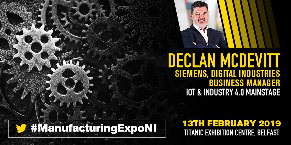Ever wondered how manufacturing can forge a path to industrial digitalization of Industry 4.0? <a href="/deckyjustdoit/">Declan McDevitt</a> of <a href="/SiemensIRL/">Siemens Ireland</a> will help clear things up during his talk at the #ManufacturingExpoNI on 13 February.