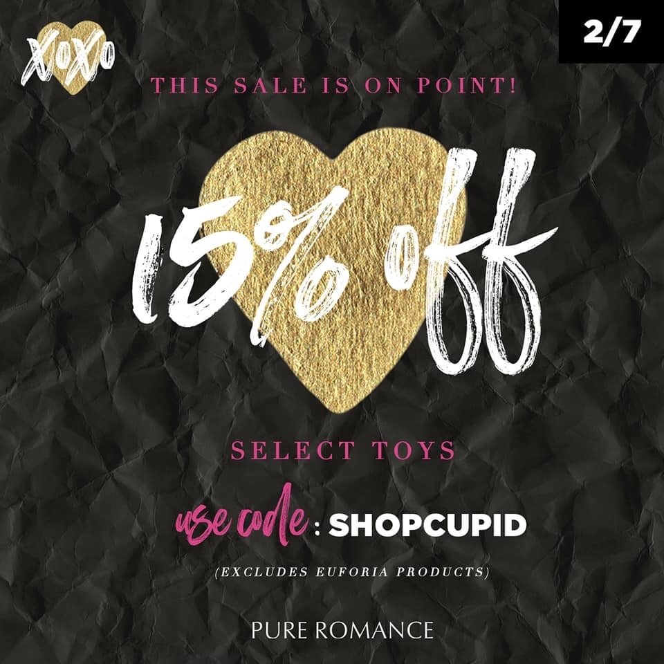 Kimerty's tweet image. Do you need a new toy?
Now’s the time to order one!
15% off select toys!
(Excludes Euforia Products)
Use code: SHOPCUPID
PureRomance.com/KimberlyHagerty 
View the catalog: flipbook.PureRomance.com
Happy shopping!
Love #Kimerty