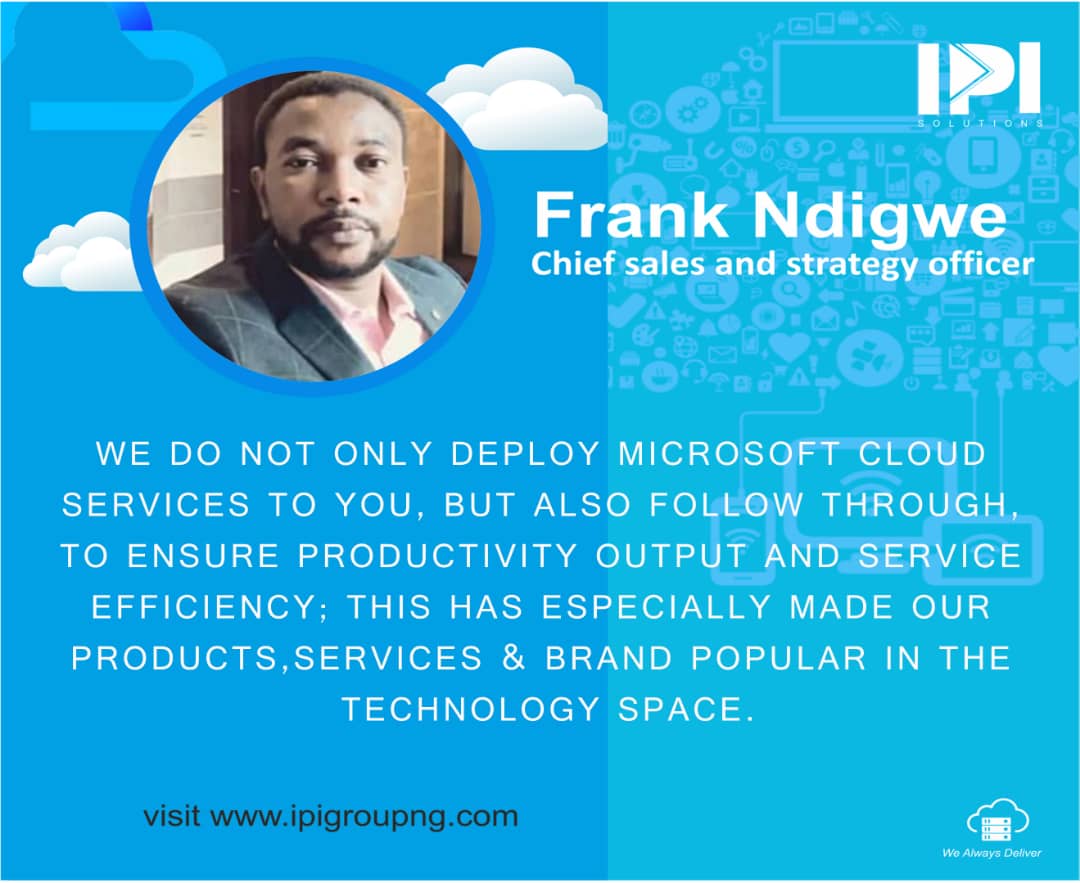 IPISolutionsNG's tweet image. We do not only deploy #MicrosoftCloud services to u,but also follow through,to ensure productivity output &amp;amp; service efficiency;this has especially made our products,services &amp;amp; brand popular in the #technology space #IPISolutionsNG #MCS #techtrends #azure #SupportServices