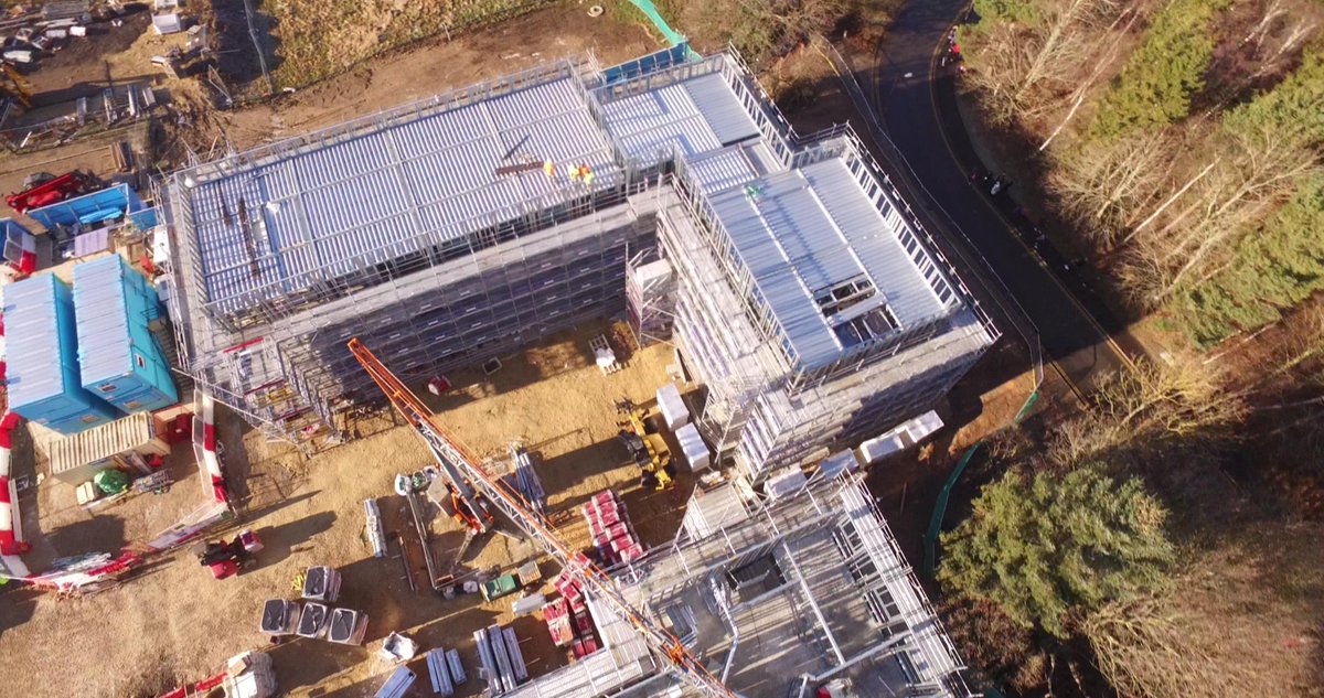 interserve's tweet image. Just a few of the fantastic shots showing the progress of the #MountOswald Project in Durham, where we are constructing the new home for John Snow College and a brand new College.

#MountOswald #Construction #Durham @durham_uni