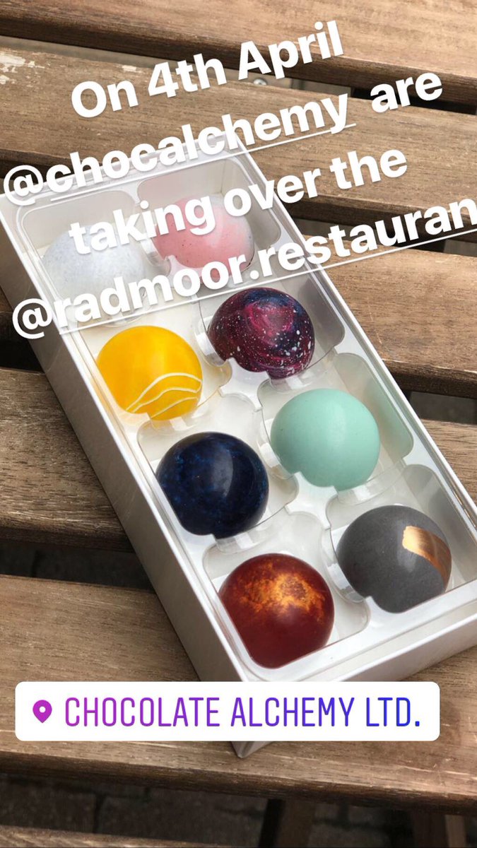 radmoor_rest's tweet photo. April 4th @Chocalchemy are taking over the @radmoor_rest! We’ve collaborated to create an amazing 4 course menu with every dish having a chocolate or cocoa element. Menu can be found on our website!This event is also being supported by @KeylinkLtd one-stop shop for chocolatiers https://t.co/nbuqFkJzHs