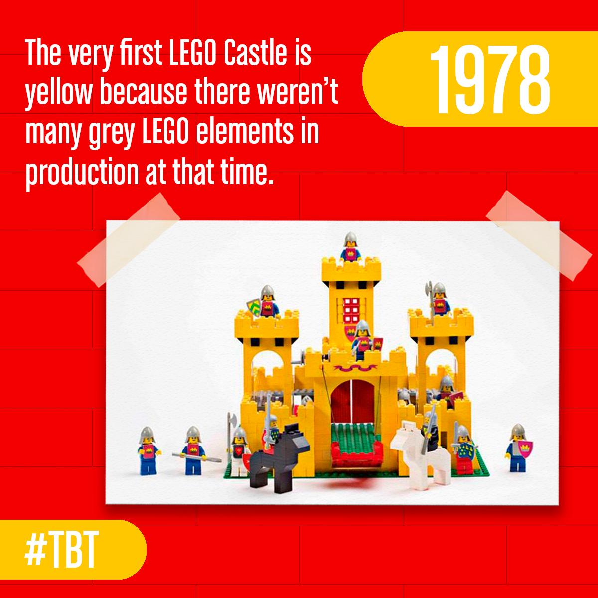 🤓 Only a few grey elements were produced in 1978 as the company didn’t want to encourage kids to create realistic, war-related models. 🤓 #LEGOFacts #TBT