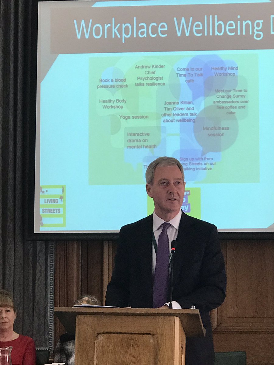 5774_paul's tweet photo. Surrey County Council supporting Time to Talk with a Wellbeing Day. Great support from @JoannaEKillian @cllrtimoliver @jackie_fog  #gettherightbalance #timetotalk https://t.co/SCuCHh6zL8