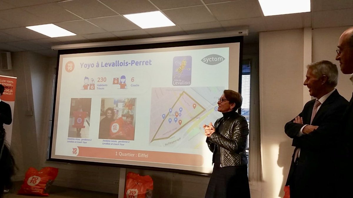 Lancement officiel au #Syctom de @yoyo_eco à #Levallois #Clichy #Asnières, une première en Île-de-France ! Une solution de tri innovante, collaborative et récompensée pour tendre, avec les habitants, vers 100% de plastiques recyclés d’ici 2025. #plandéchets #économiecirculaire ♻️