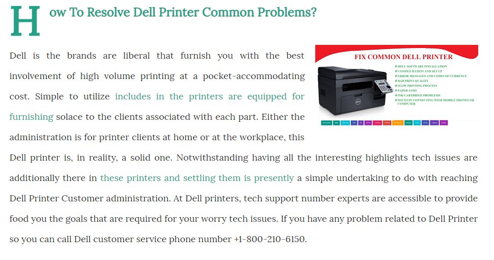 TwinkleRose9's tweet photo. How to resolve dell printer common problem
visit us https://t.co/YbeTJ3NRs5
or call us +1-800-210-6150
#DellSupport #DellSuportNumber #DellSupportPhoneNumber #DellPhoneNumber #DellNumber #DellPrinterSupport #DellPrinterSuportNumber #DellPrinterSupportPhoneNumber https://t.co/ejRmgXmetn