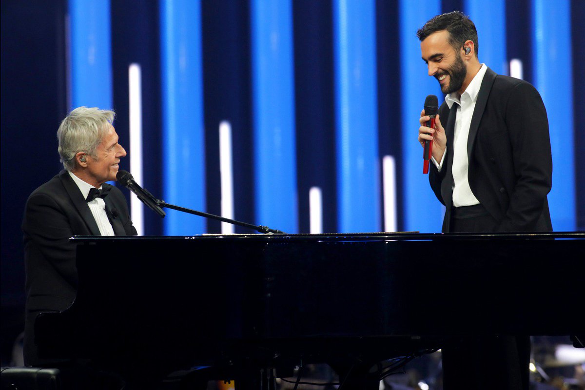Raiofficialnews's tweet photo. #Sanremo2019, il picco delle interazioni della seconda serata del Festival è stato raggiunto durante l'esibizione di @mengonimarco e @ClaudioBaglioni.

@SanremoRai, @RaiUno, @RaiRadio2, @RaiPlay https://t.co/4zWe7iyyiI