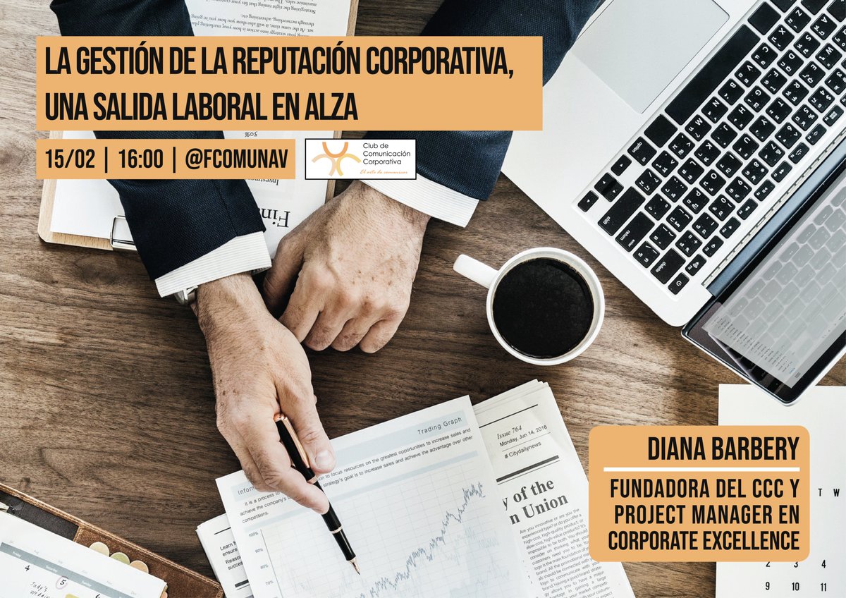 ClubComCorp's tweet photo. ¡Esto comienza ya! #PrimeraSesión del Club de Comunicación Corporativa en @fcomunav. Nos visita @DBarbery, fundadora del CCC y #ProjectManager en @CE4reputation. ¡No te lo puedes perder! #ClubComCorp #ElArteDeComunicar https://t.co/BLZrpIDaHg