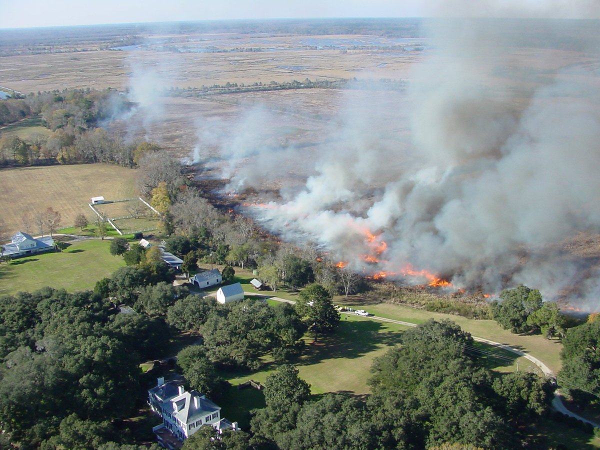 USFWSFire's tweet image. #USFWS #activemanagement Firefighters plan to conduct a 644 acre prescribed fire today at the Ace Basin NWR #SCfire  #GoodFires 🔥This burn will be adjacent to the City of Yemassee, SC.  With the SW winds smoke will move away from town.