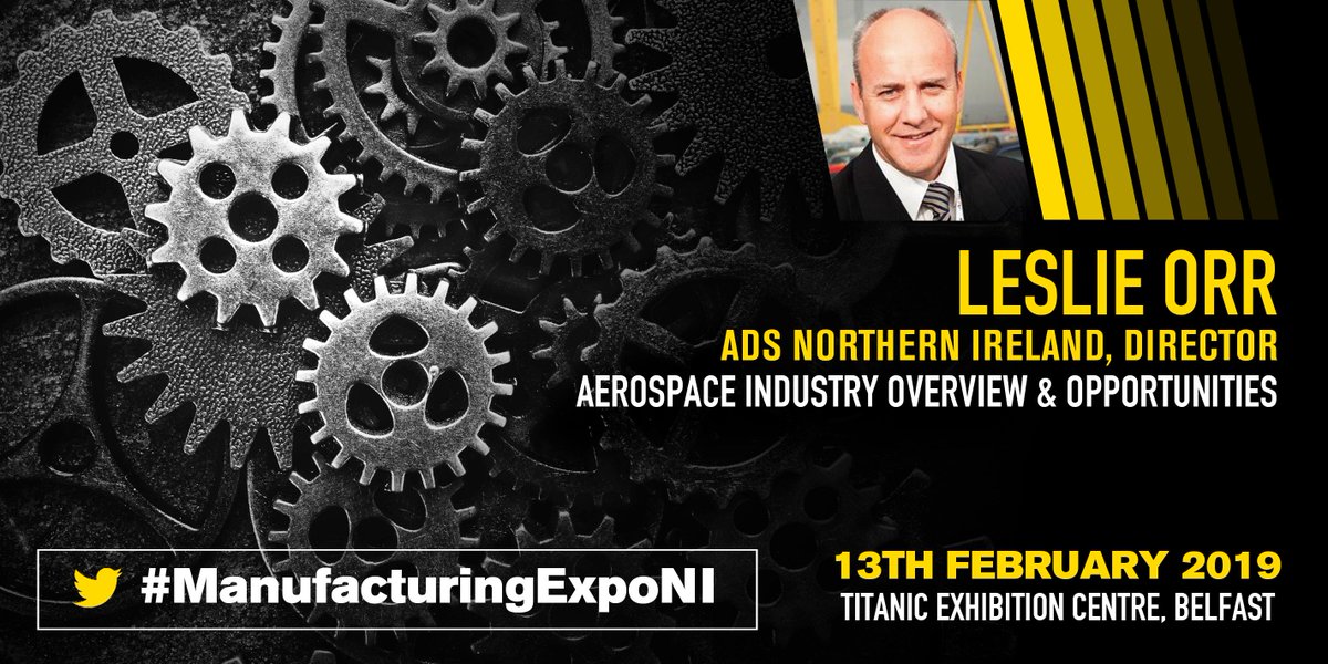 MSC_Event's tweet photo. Overwhelmed by recent developments in the aerospace industry? Get caught up on what's happening with Dr. Leslie Orr, Director of @ADS_NI , on the Manufacturing Mainstage this Wednesday at #ManufacturingExpoNI . https://t.co/F3QlmBkL1G