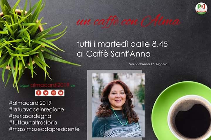 almacardi2019's tweet photo. Buongiorno a tutti!

A breve vi informerò dei prossimi appuntamenti durante questa settimana.
Intanto...

Alma Cardi

#almacardi2019
#latuavoceinregione
#partitodemocratico
#perlasardegna
#tuttaunaltrastoria
#MassimoZeddaPresidente https://t.co/oaKrLdw7WW