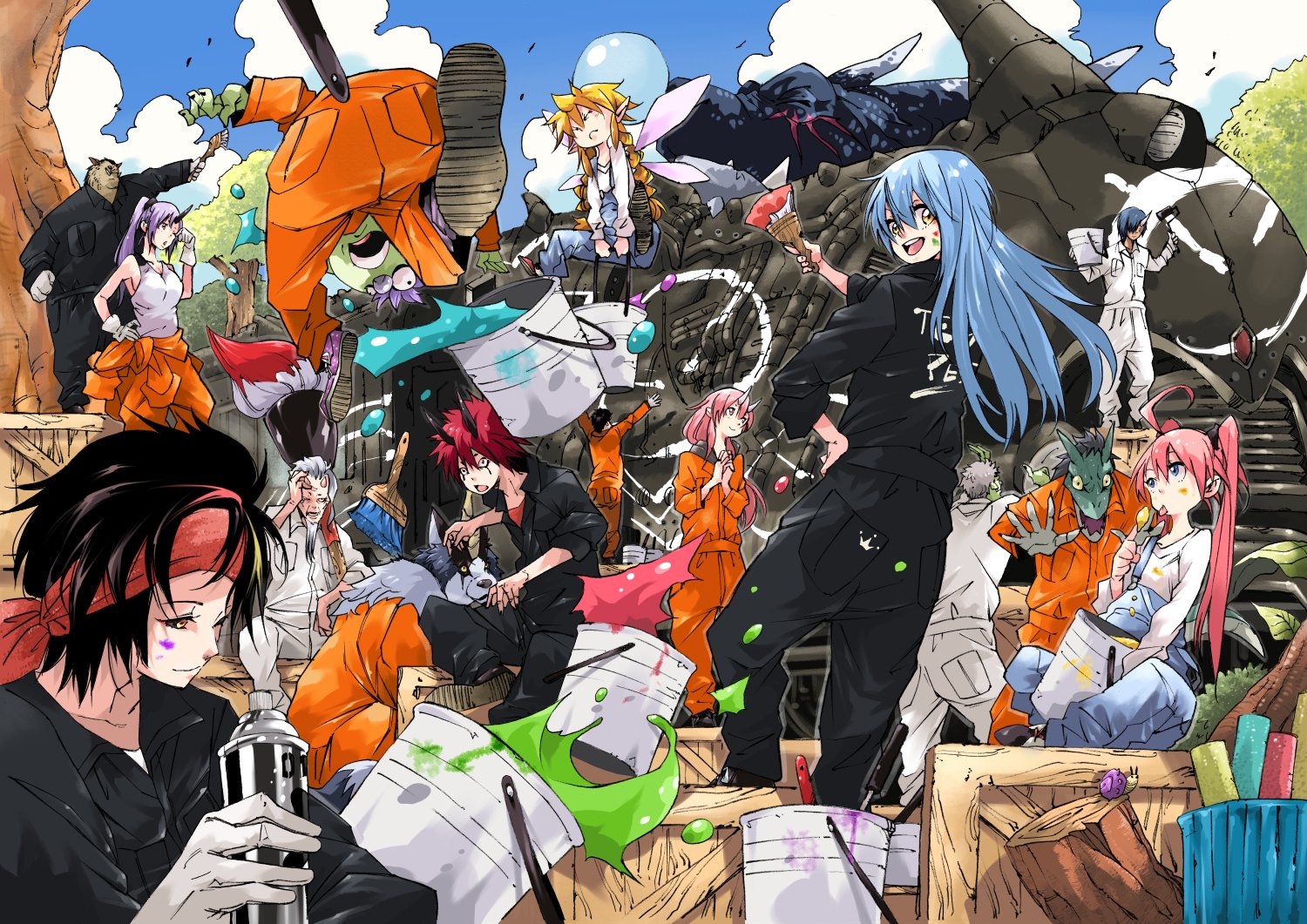 みっつばー 転生したらスライムだった件13 5巻カバー 特殊な装丁でしたので発売後の公開となりましたが引き続きよろしくお願いいたしますー みっつばー 転生したらスライムだった件13 5巻カバー 特殊な装丁でしたので発売後の公開となりましたが引き続きよろしくお願いいたしますー