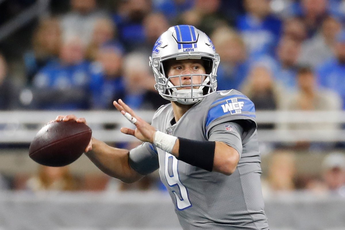 Gom1094's tweet photo. #Lions QB Matthew Stafford turns 31 years old today.

Among all-time @NFL QBs through age 30, Stafford ranked:
- 1st in passing yards (38,526)
- 1st in attempts (5,405)
- 1st in completions (3,372)
- 2nd in games played (141)
- 3rd in passing TDs (237)

#OnePride https://t.co/epULVrpWDX