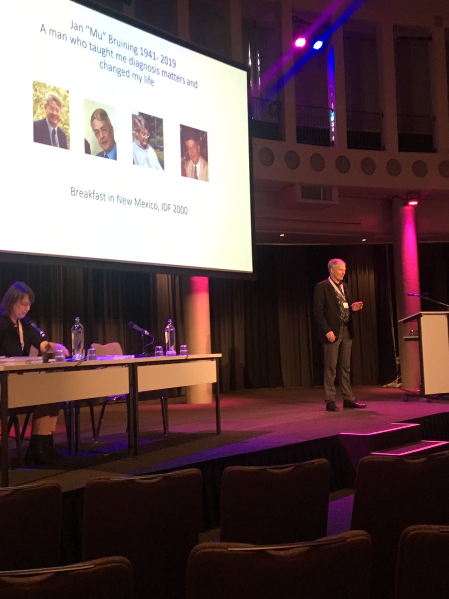 Andrew Hattersley paying tribute to the late Mu Bruining, our national ‘godfather’ of diabetes in children #DEM2019