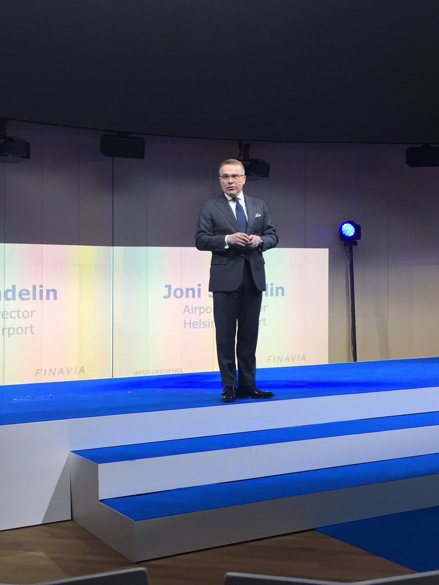 Airport Director <a href="/JoniSundelin/">Joni Sundelin</a>, opening the new part of <a href="/HelsinkiAirport/">Helsinki Airport</a>. Aukio is the new window to Finland.

#FutureofHEL #smoothtravelling