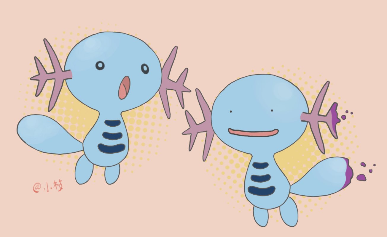 小枝 お絵描き ポケモン ウパー メタモン イラスト T Co Rmniml1jnw Twitter