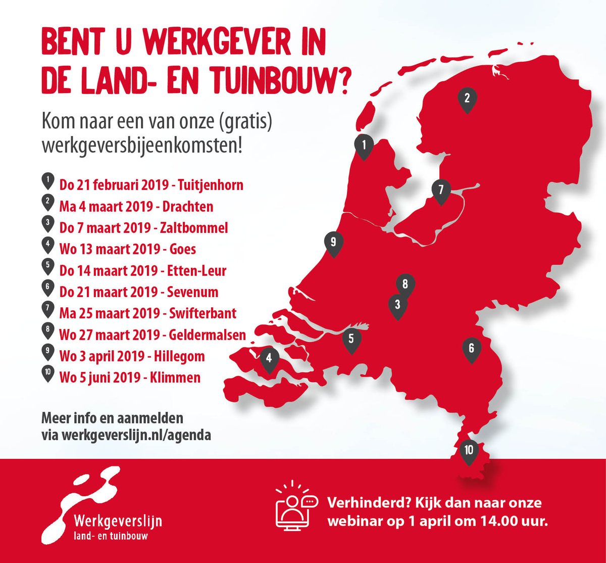 Wgslijn's tweet photo. Laat u bijpraten over agrarisch werkgeverschap: neem deel aan één van onze gratis bijeenkomsten! https://t.co/x4UByg3JqO
