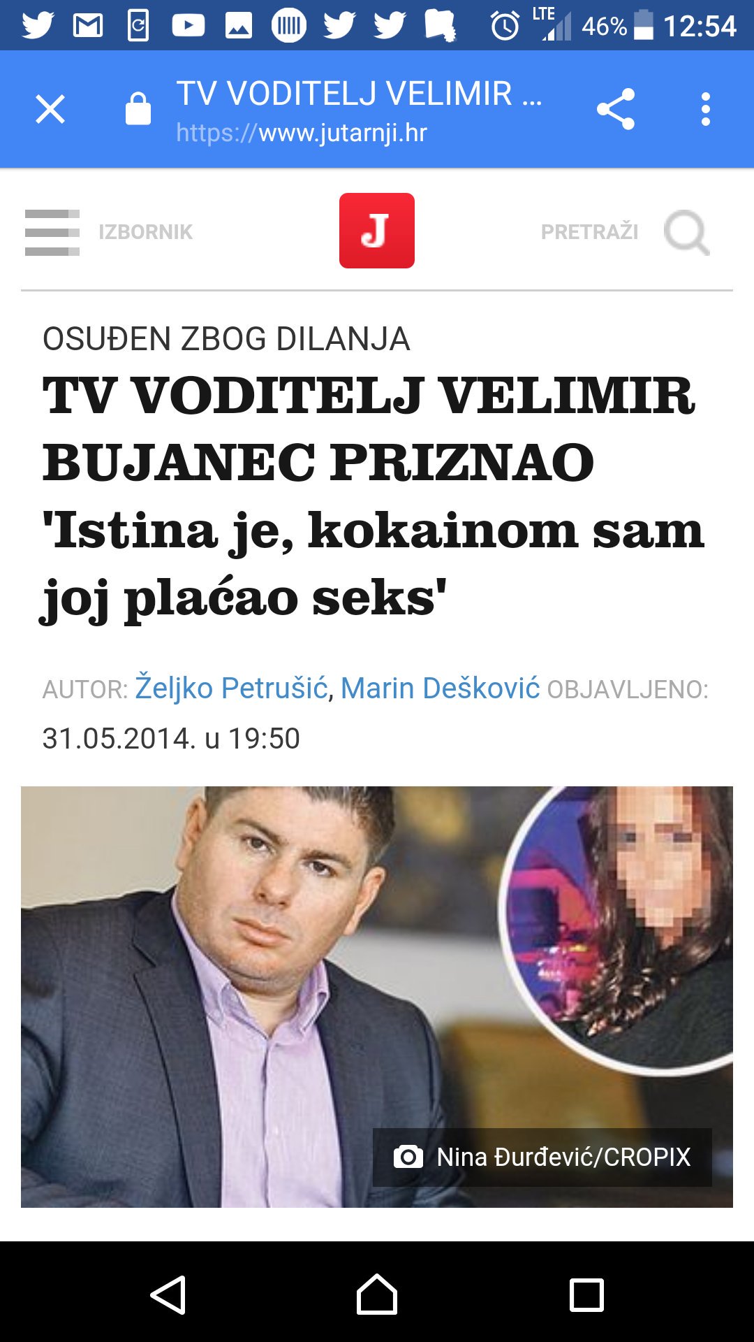 Velimir bujanec prostitutke