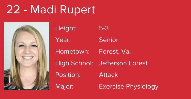 JFHSlacrosse's tweet photo. Good Luck to Madison Rupert in her senior season as she wraps up her college career at Lynchburg University. JF class of 2015. https://t.co/Gs3myogMlE