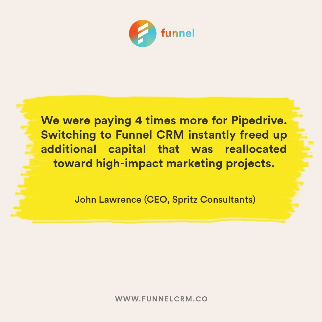 funnelcrm's tweet image. Don’t just take our word for it, have a look at what our clients have to say about us.

👉Here&apos;s an Offer You Can&apos;t Refuse.
➡️ Try Funnel CRM free for 14 days: funnelcrm.co