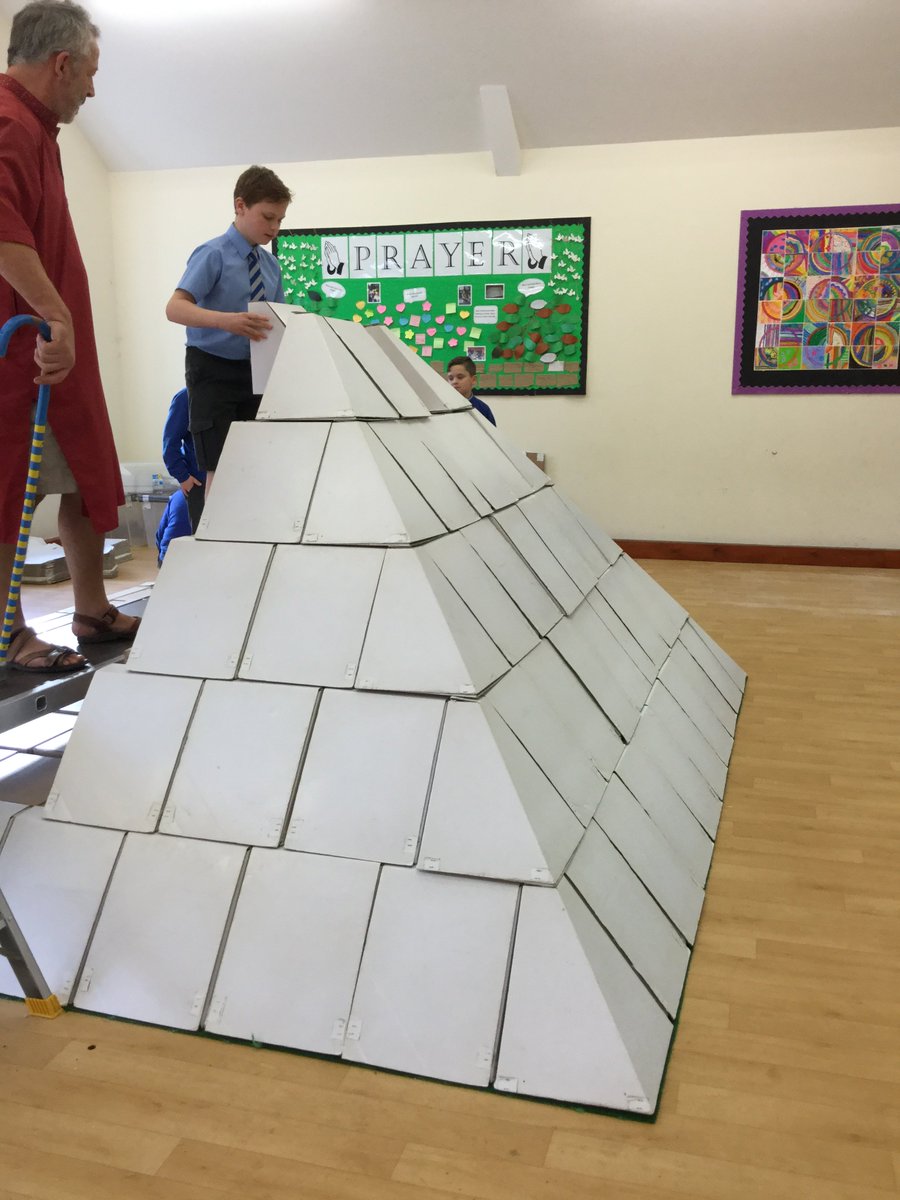 Work has started on the pyramid .....