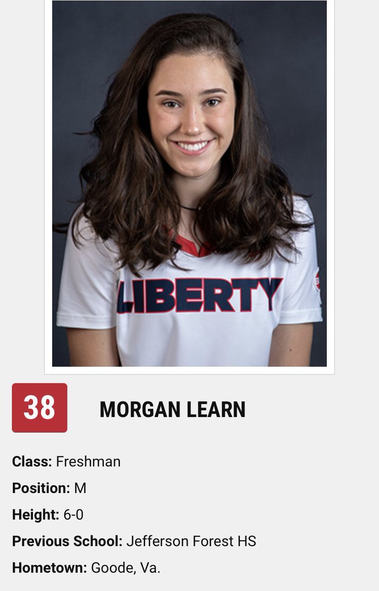 JFHSlacrosse's tweet photo. Good luck to Morgan Learn as she kicks off her college career at Liberty University. We are sure it will be a great one.  JF class of 2018 https://t.co/S3d9ZOAsTk