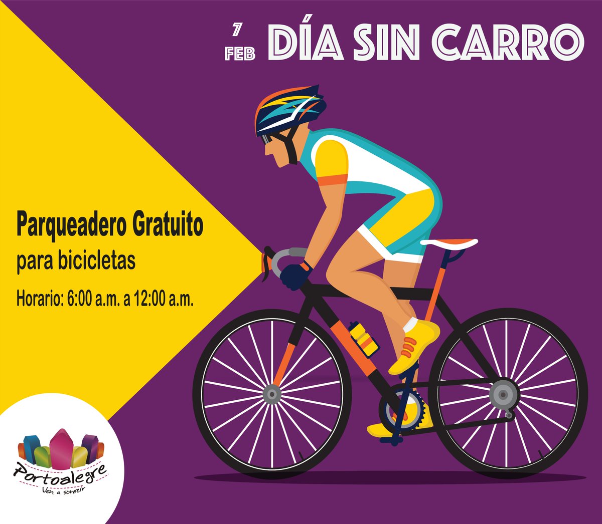 CCPortoalegre's tweet photo. Hoy en el #DiaSinCarroySinMoto disfruta del #parqueadero gratuito para #bicicletas. ¡Te Esperamos! https://t.co/t98NgIdDlQ