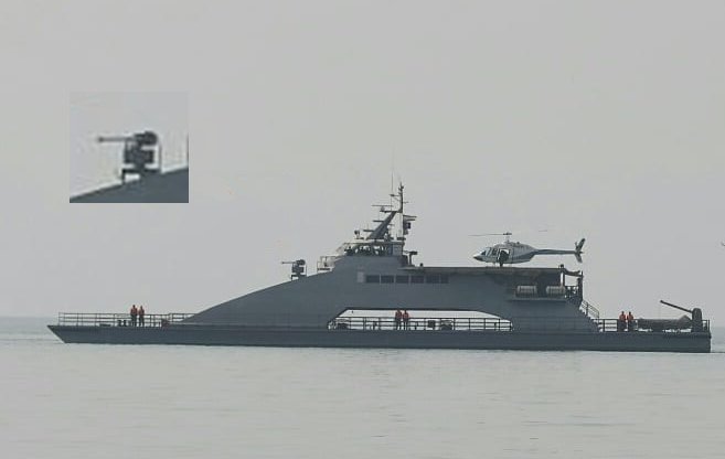 Iranian 20mm automatic cannon. It seems that exactly this cannon was installed on catamaran 'Shahid Nazeri' and at least one of Houdong (Thondar)-class missile boats of IRGC Navy