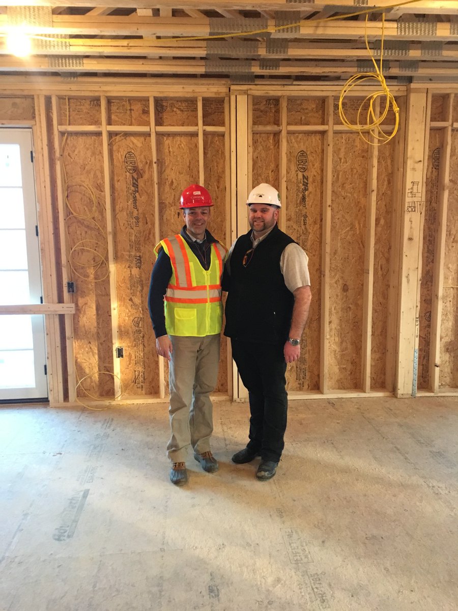 PowerhouseGB's tweet photo. What a privilege to give @adamghinds a hard-hat tour of Powerhouse Square! Thank you for the support Senator Hinds! #PowerhouseSquare #GBCondoLife https://t.co/qtXWSKf1Hw